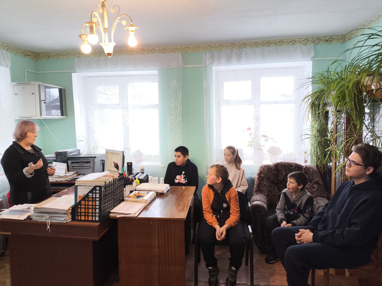 Профориентация: школьникам — о работе Администрации сельского поселения.